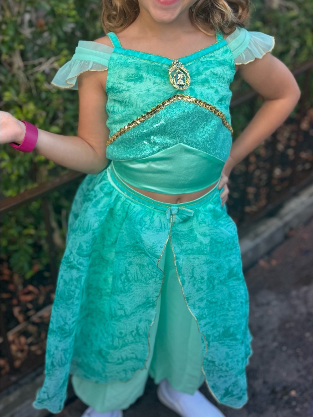 Disney Jasmin Turquoise & Gold Princess Two-Piece Costume